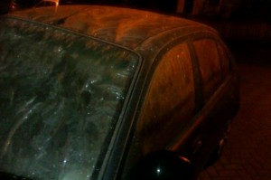 Iced car