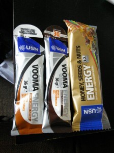 USN energy gels and bars