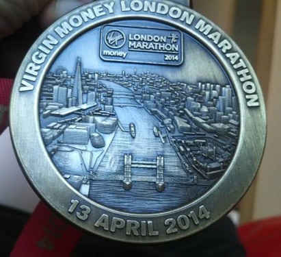London marathon medal VLM