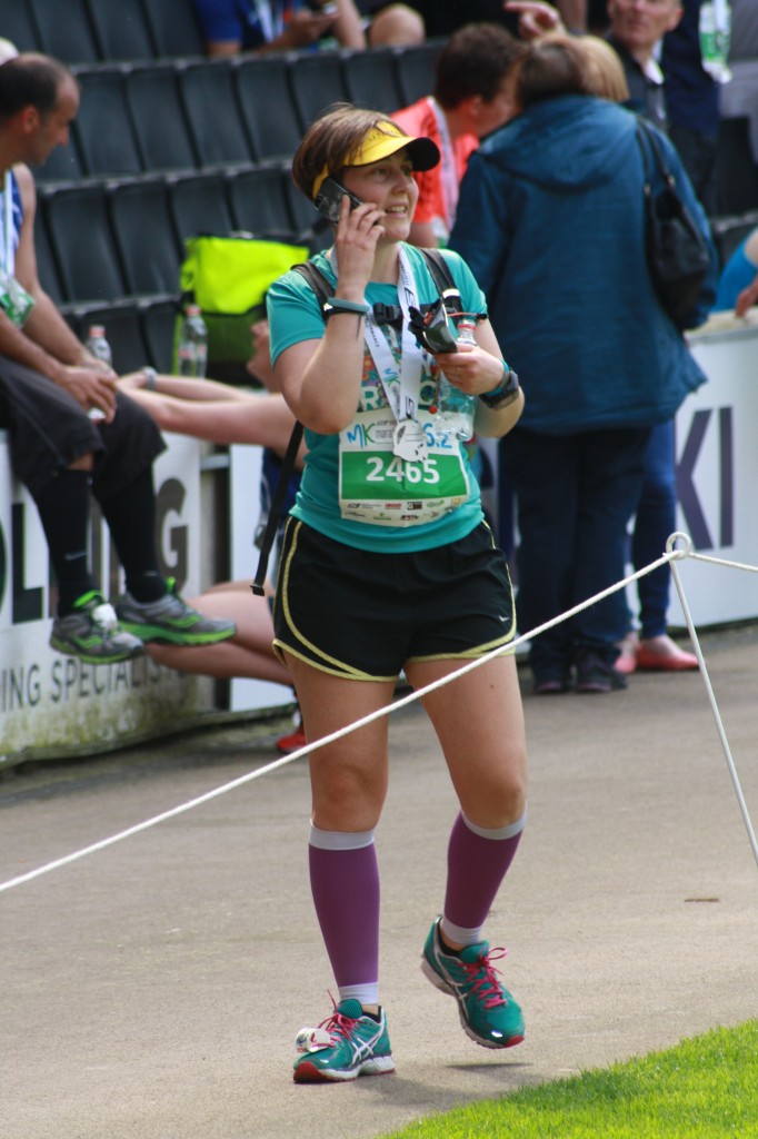 Lauren at Milton Keynes marathon