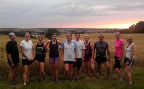 Trail run in Northamptonshire with club