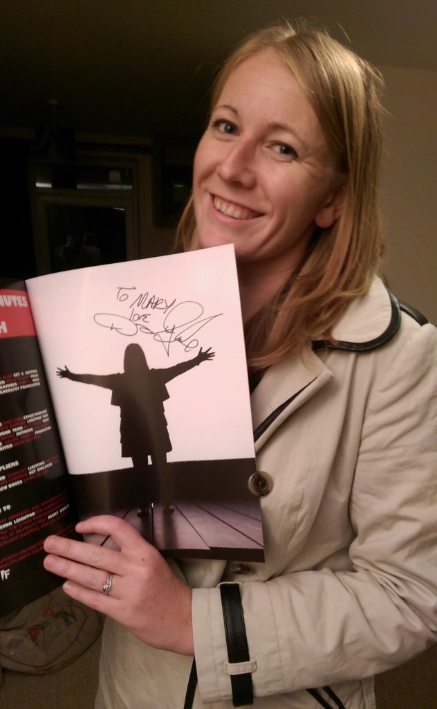 My program autographed by Dawn French