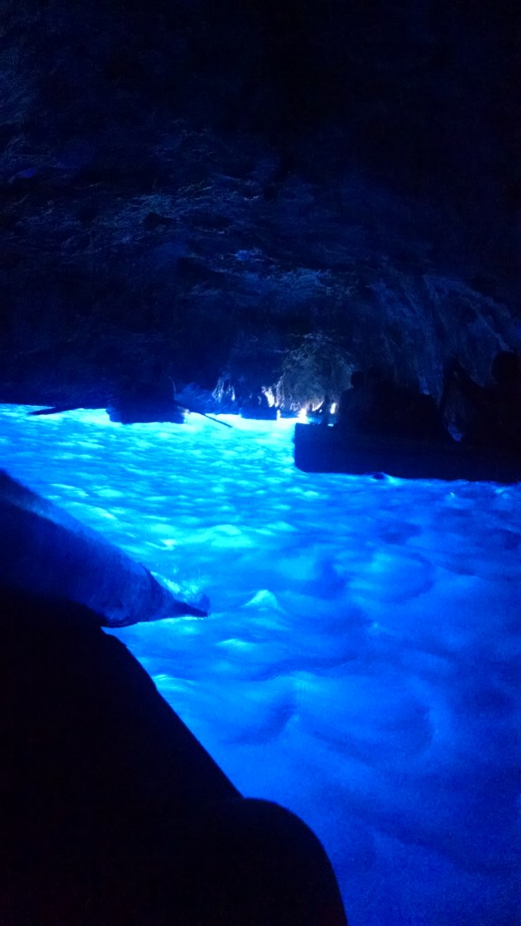 Blue lagoon caves in Capri