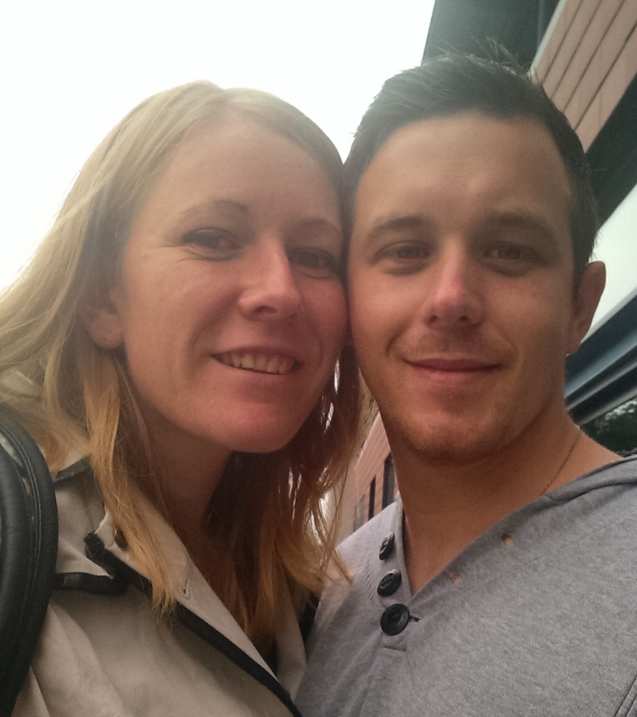Dan and I before seeing Dawn French