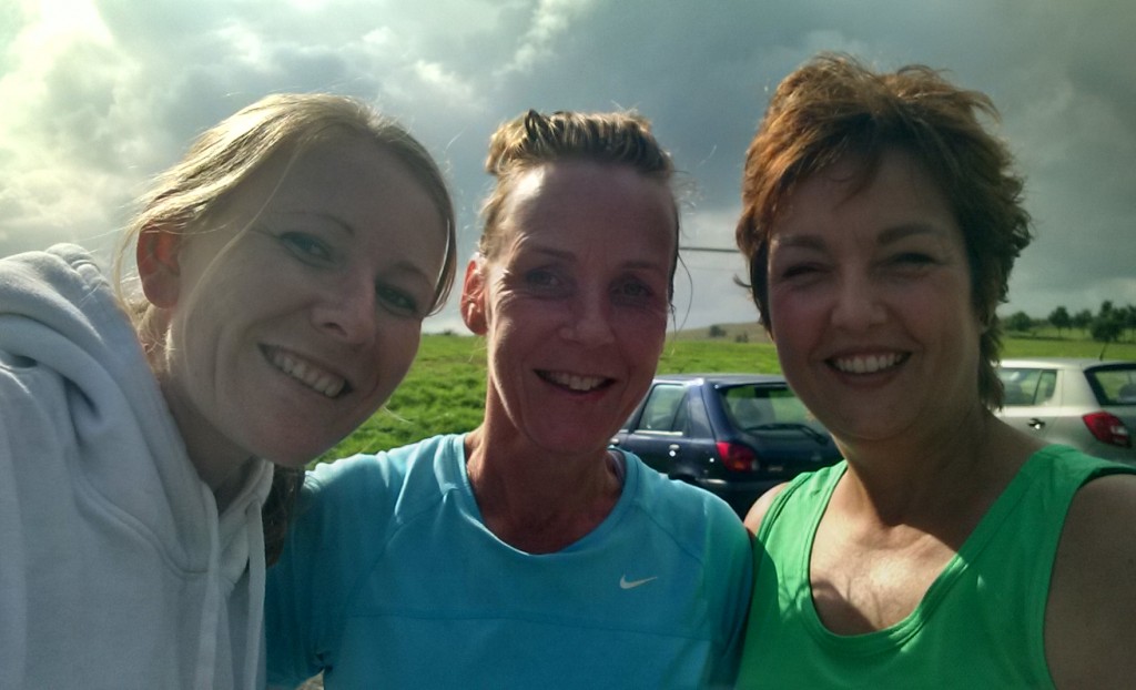Me, Hayley and June at Royston half marathon