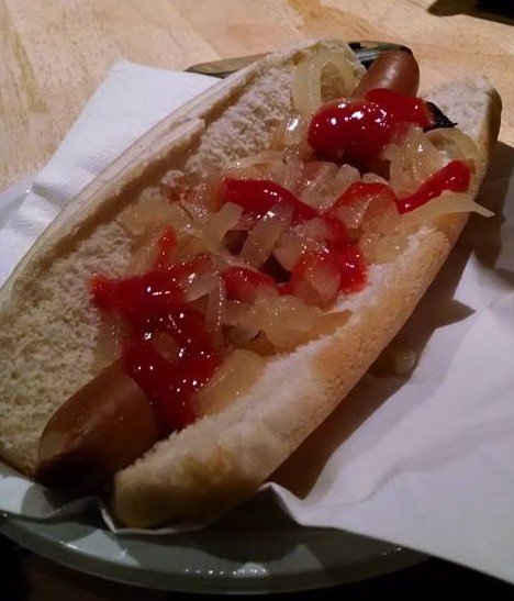 Hot dog at Dusk 'til Dawn