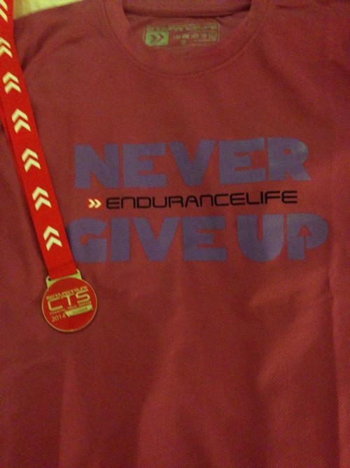 Endurance Life medal and t-shirt