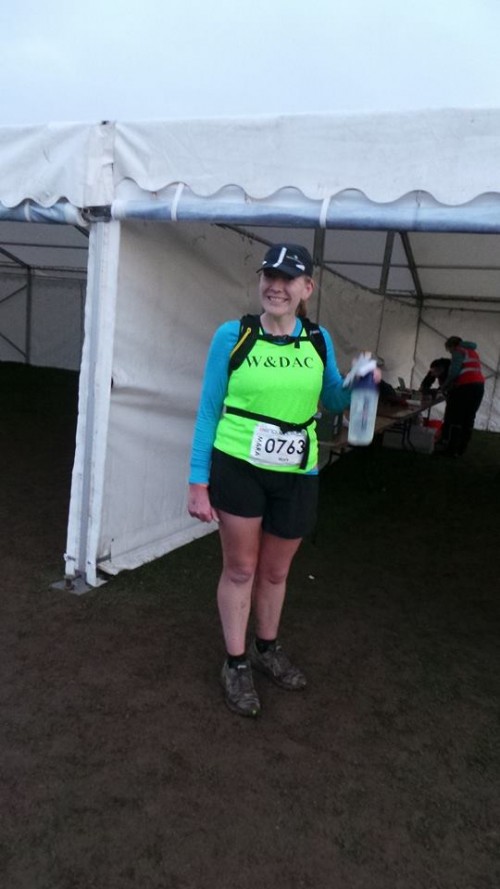 Me at the finish of Gower marathon - Endurance Life