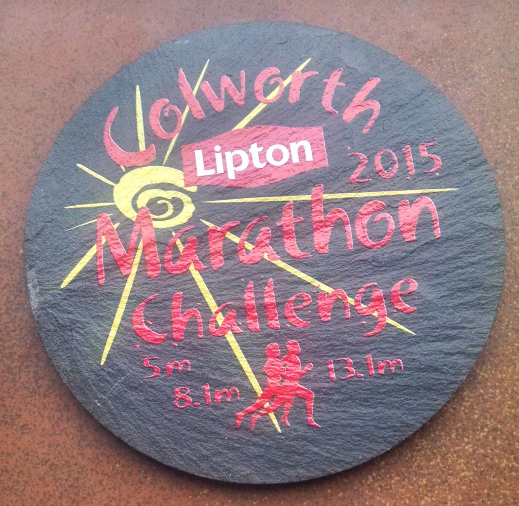 Colworth Marathon Challenge slate coaster