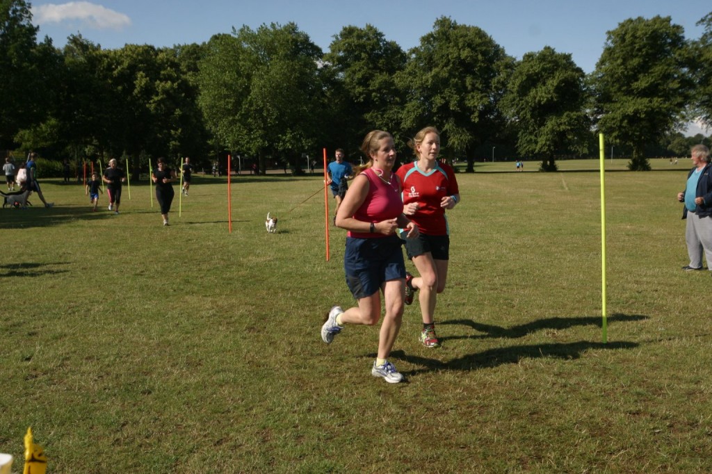 Running with Lindsay at Northampton parkrun