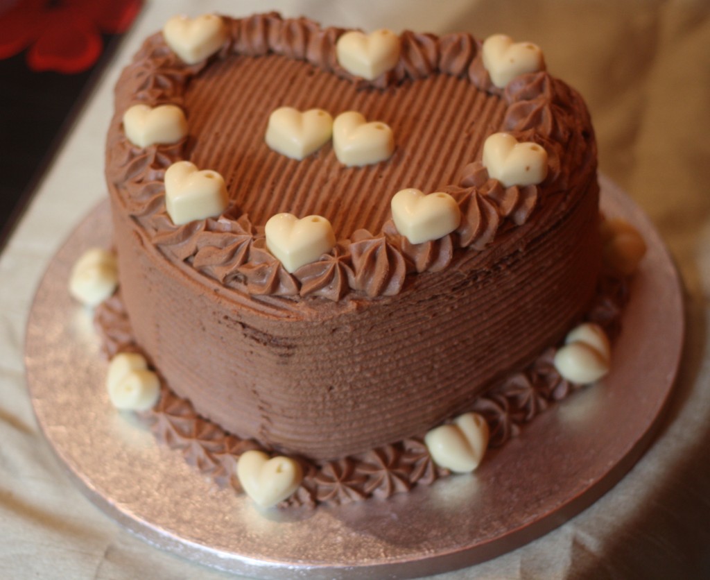 Chocolate anniversary cake