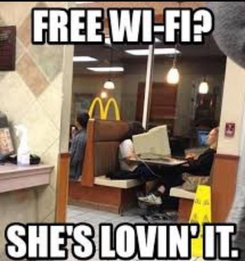 McDonalds free wifi image