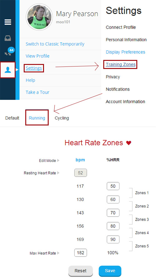 garmin 35 heart rate zones