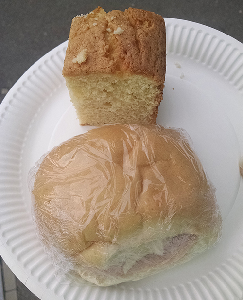 Dunstable Downs 20m Challenge - ham roll and cake