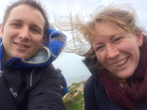 Tom and Me at Worm's Head, Gower