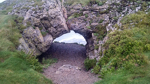 Natural arch at Gower, Worm's Head