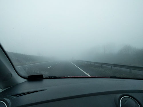 Fog on the A14