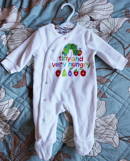 The very hungry caterpillar sleepsuit