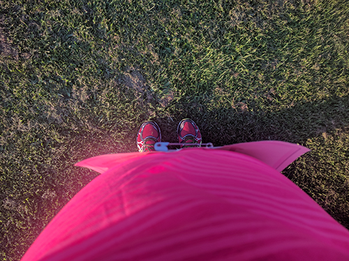 29 weeks pregnant - Race for Life belly shot