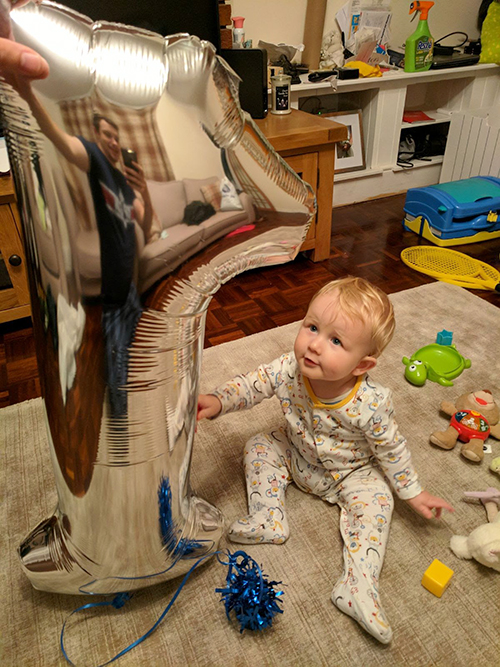 Oscar's first birthday