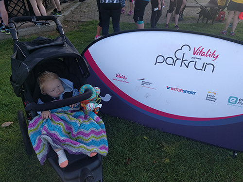 Oscar at March parkrun