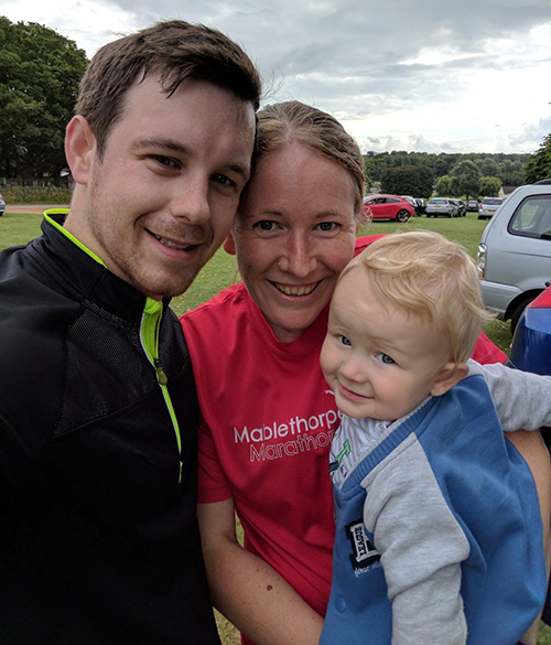 Kettering parkrun as a family of three