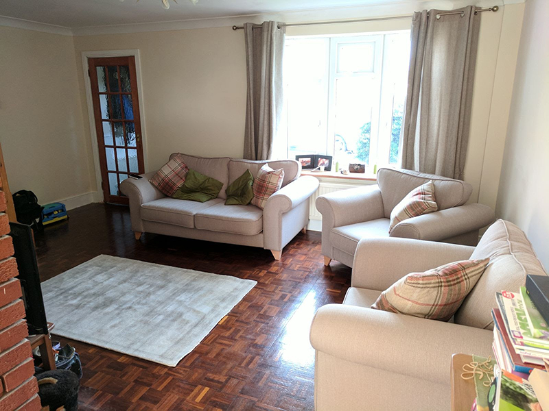 New sofas in the lounge