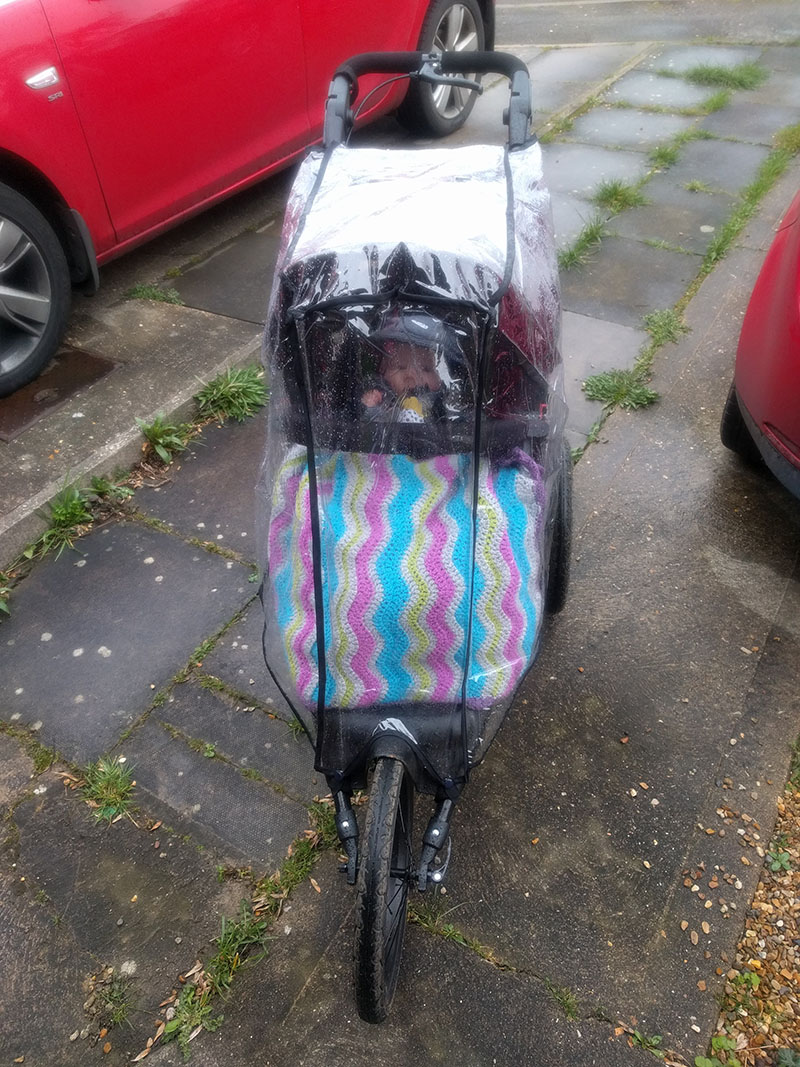 Out 'n' About Nipper Sport running buggy with raincover
