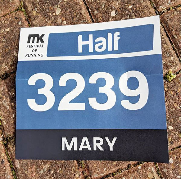 MK half race number