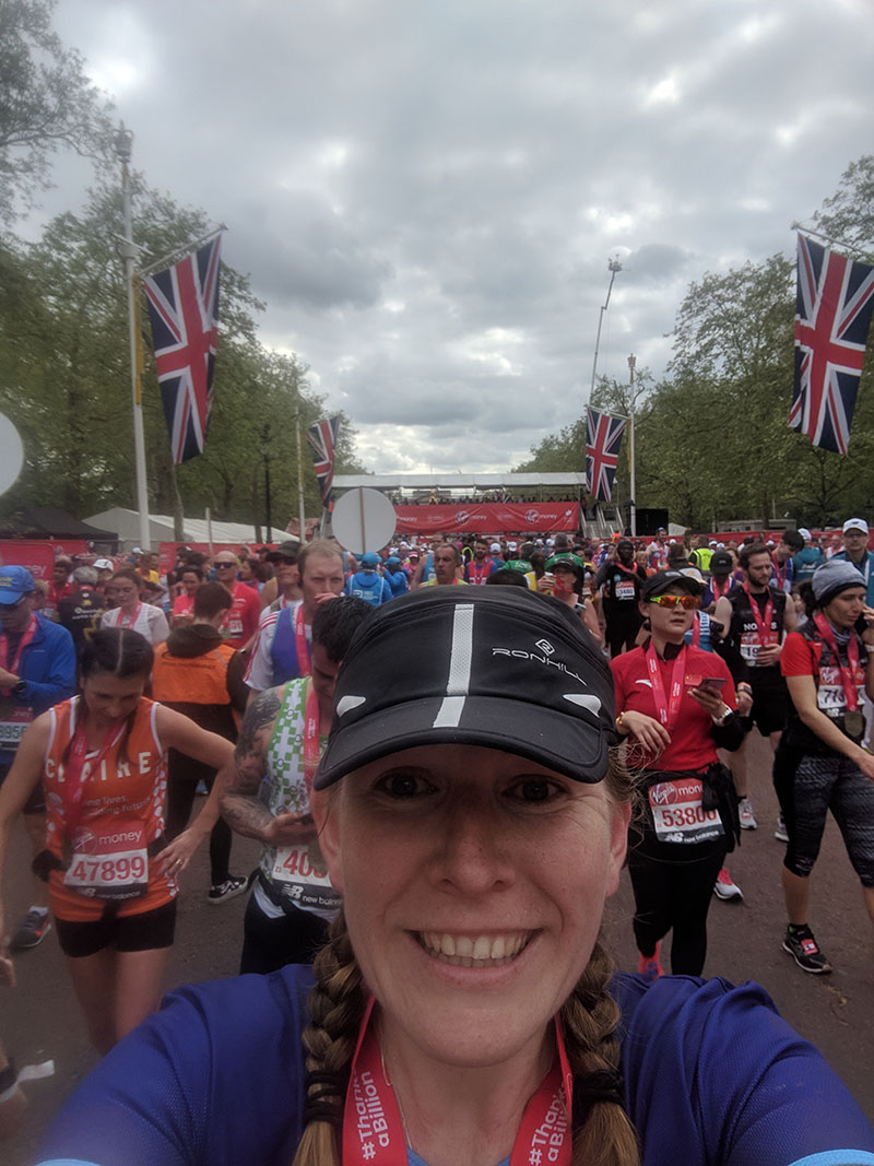 Finishing the London Marathon
