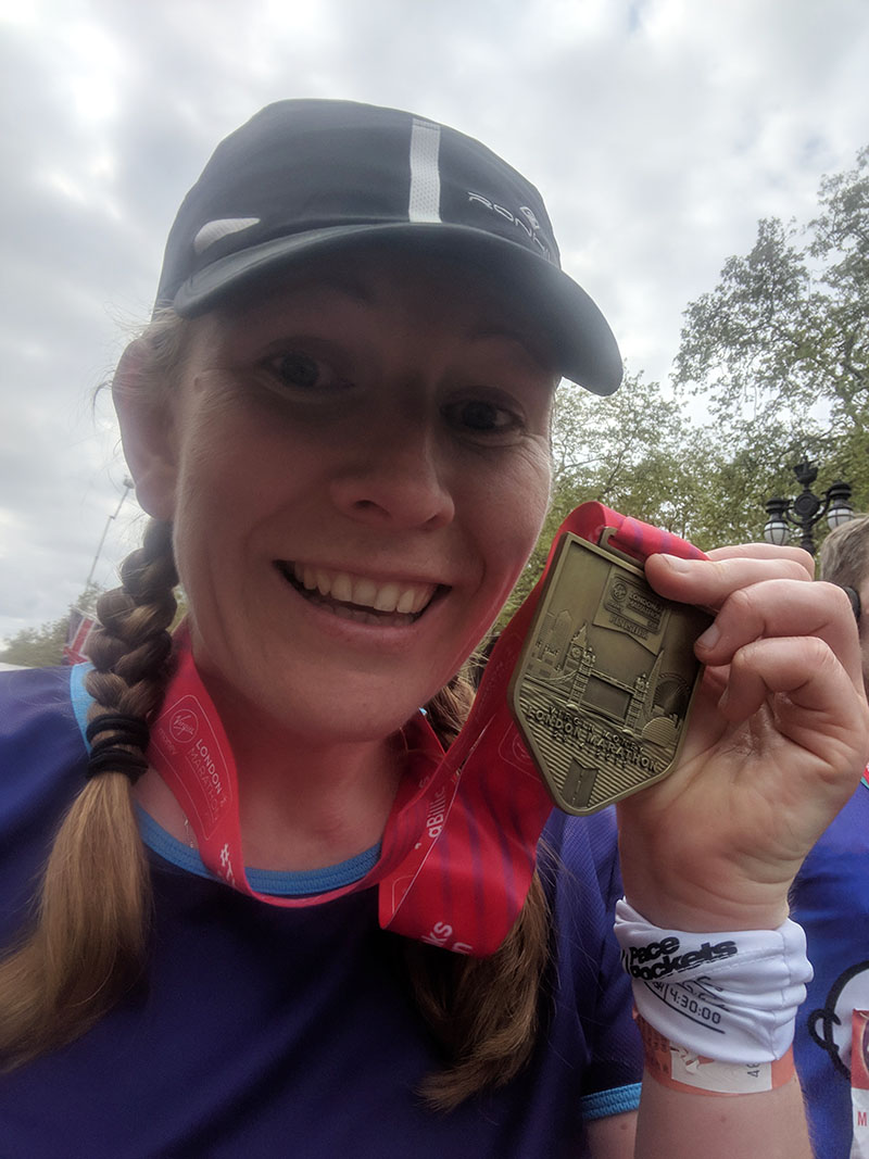 Finishing the London Marathon