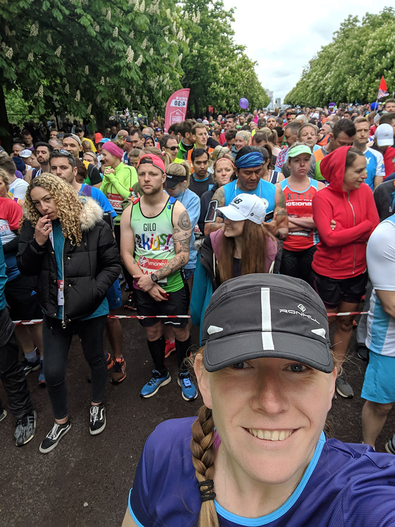 Pen four of the Red Start at the London Marathon